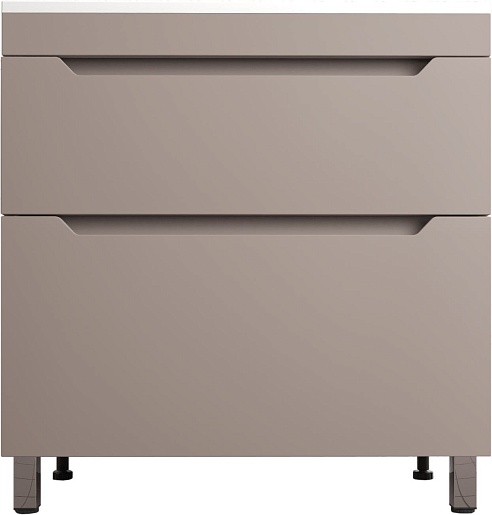 Style Line Тумба под раковину Остин 80 тауп темный – фото-1